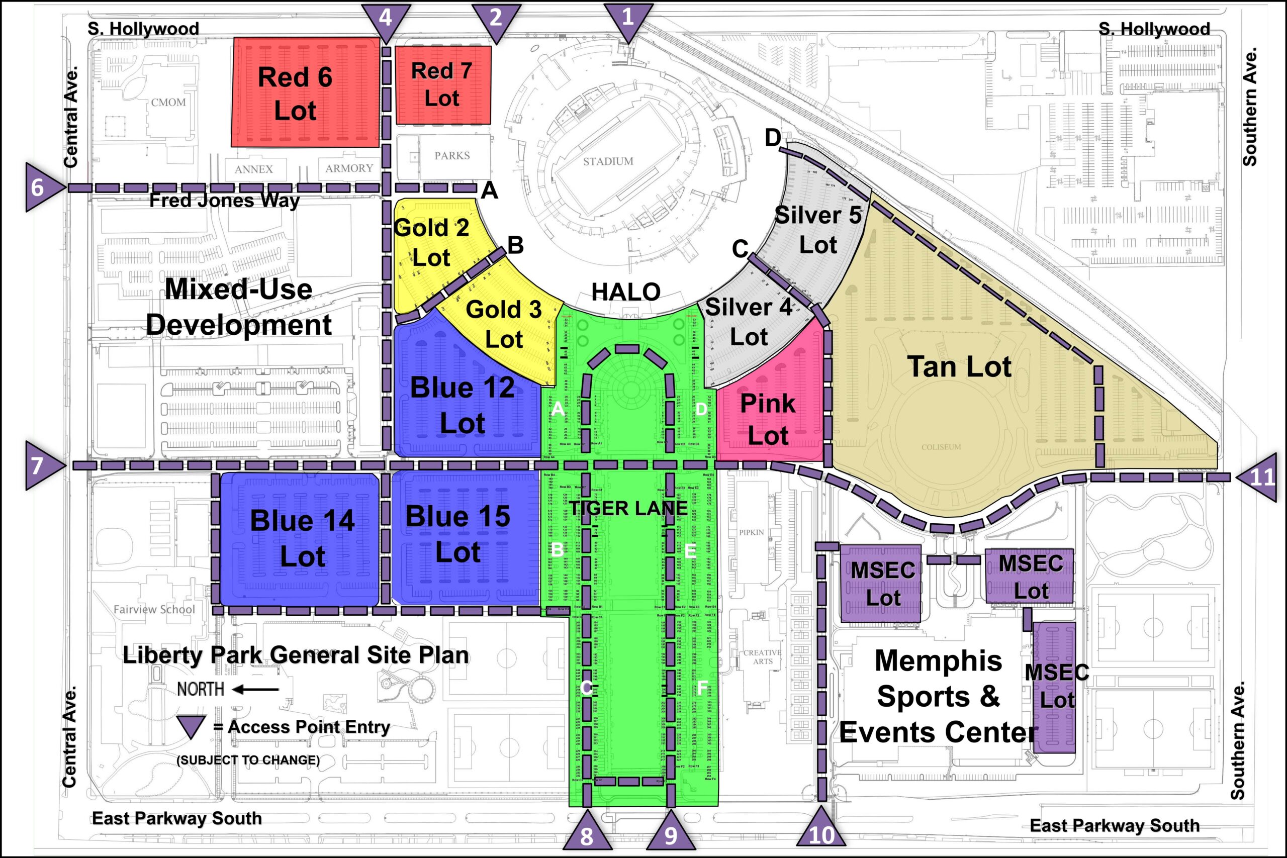 Parking Info Simmons Bank Liberty Stadium