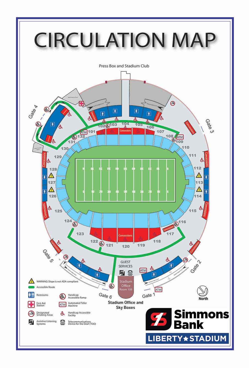 Simmons Bank Liberty Stadium 2025 Seating Chart Aubry Philis
